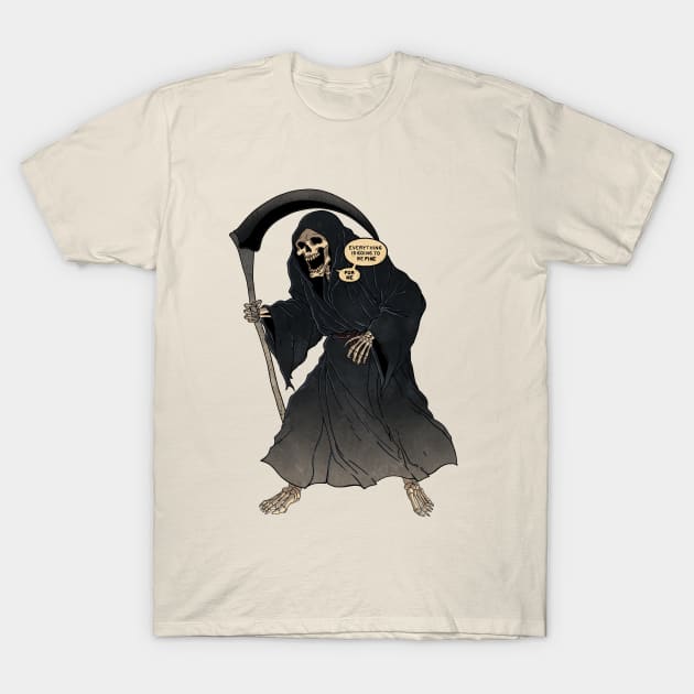 Grinning reaper T-Shirt by FanFreak